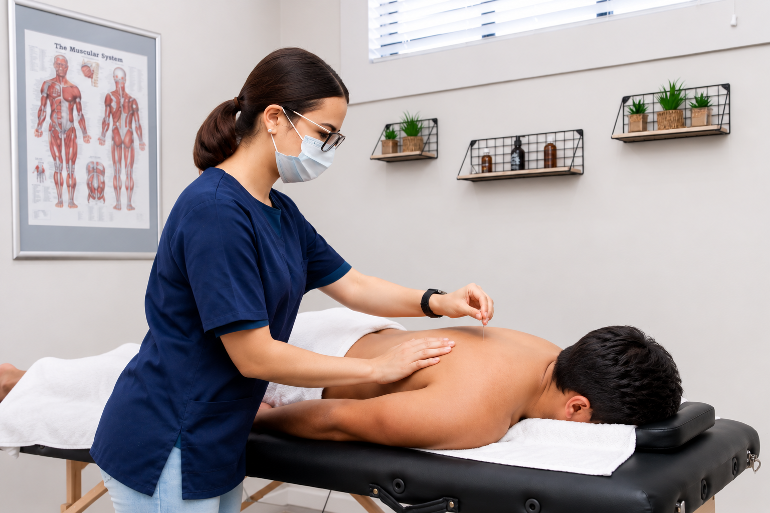 Dry needling treatment at Fouza Physiotherapy